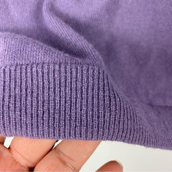 Pure Collection 100% Cashmere Vneck sweater size 6 - Picture 6 of 9